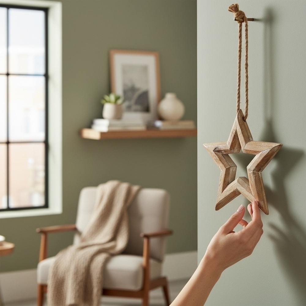 Wooden Star Wall Hanging
